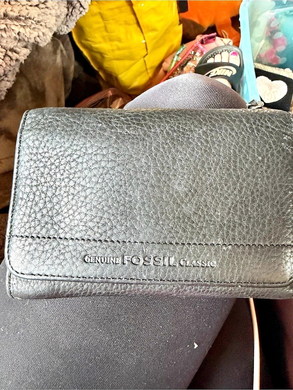 Genuine Fossil Classic Wallet Black Good